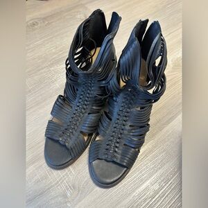 Lucky Brand Black Strappy Heels